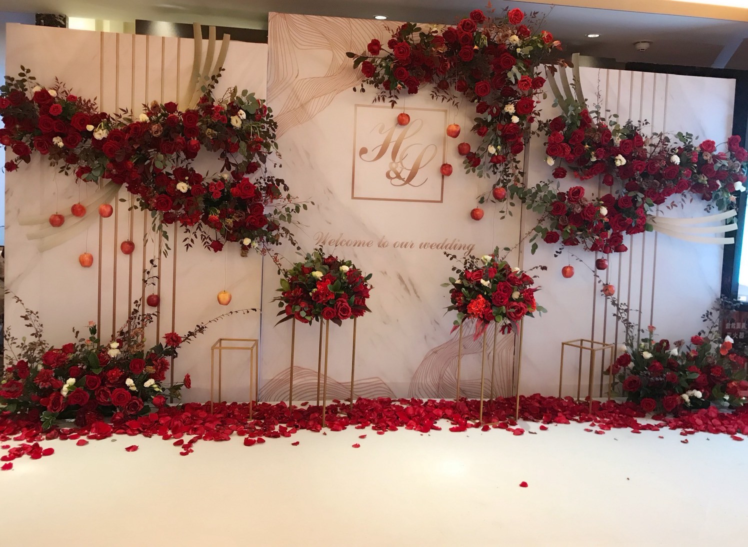 室內婚禮-紅玫瑰